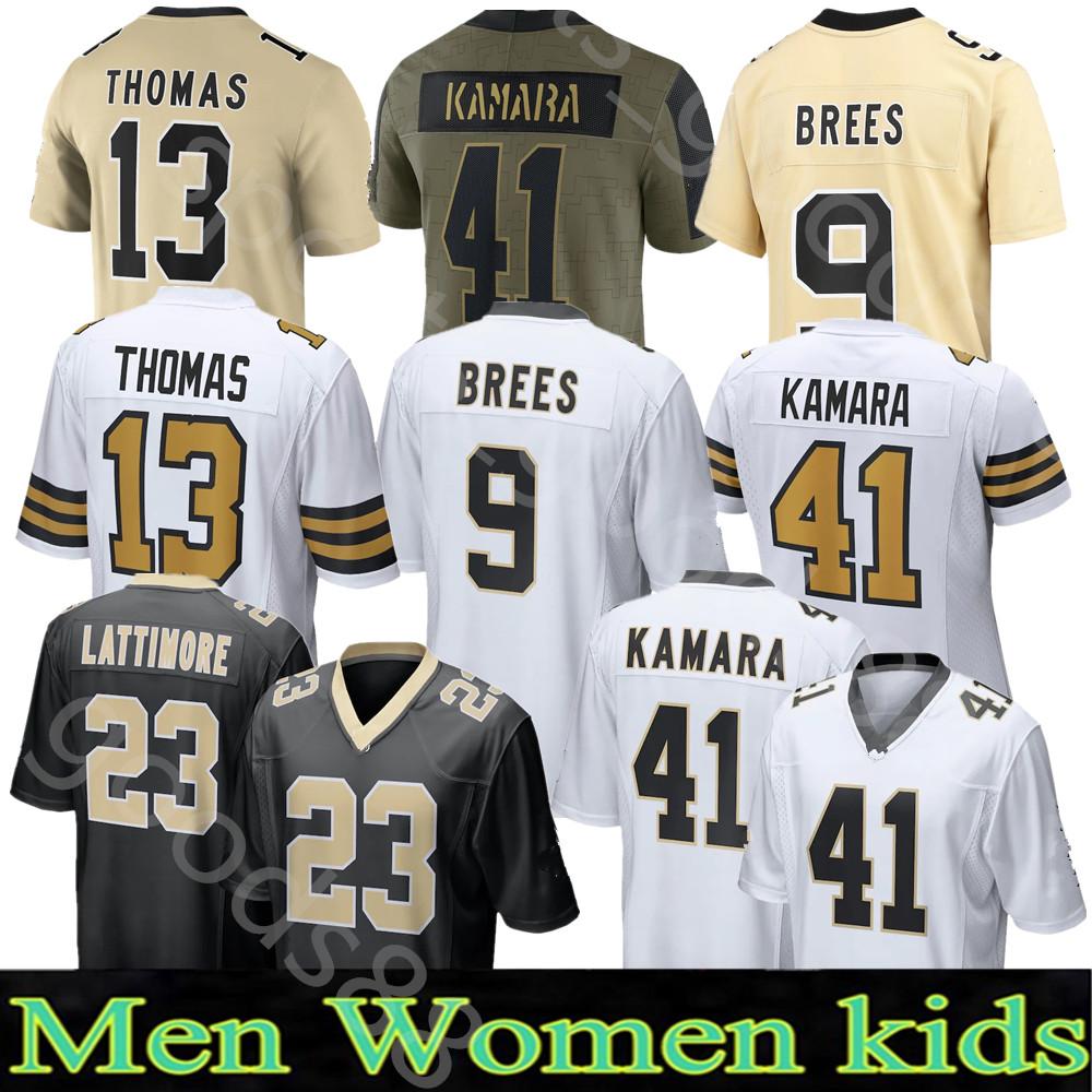 

41 Alvin Kamara Drew Brees Football Jersey Tyrann Mathieu Chris Olave 80 Jarvis Landry Marshon Lattimore Cameron Michael Thomas Hill Jameis Winston Gardner-Johnson, Colour 10