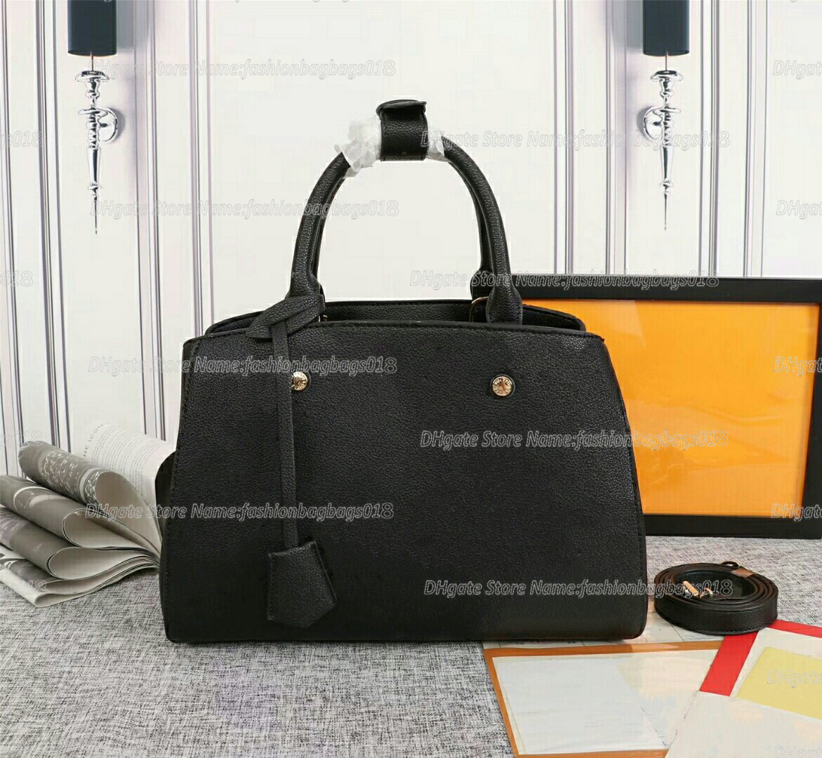 

Petit Palais M58916 Designer Commuter Bag Embossed Monograms Empreinte Soft Grained Leather Luxurys Handbag with Top Handle Leather Shoulder Strap