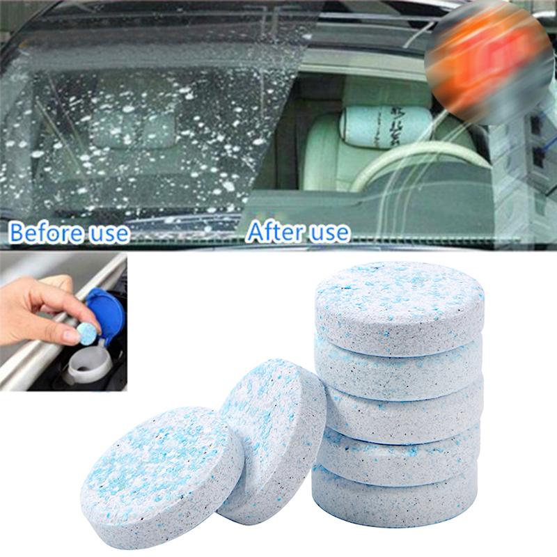 

Car Cleaning Tools 1 Pc Multifunctional Effervescent Tablet Concentrated Solid Glass Water Windshield Washer Strong Decontamination