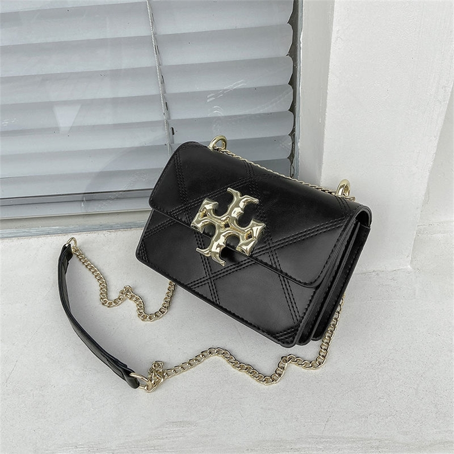 

20% OFF 2022 high quality new fashion trendy bags Lingge chain Shoulder Fashion Korean versatile messenger female student, Black