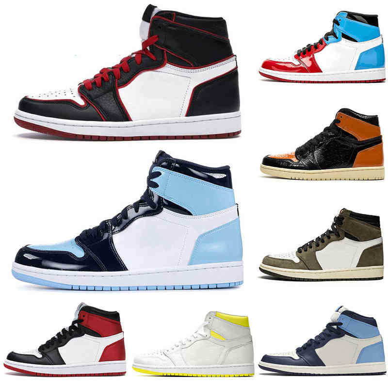 2022 Top 1 1s Chaussures de basket-ball pour femmes pour hommes AJ Light Fusion Red Bloodline Bio Hack Pollen Rust Shadow Volt Gold Panda Purple