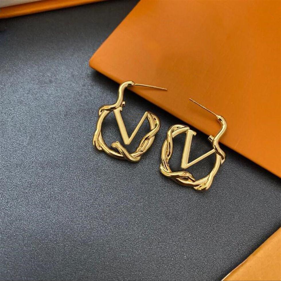 

Very loving 18K Gold silver combination Women Hoop Earrings Designer Jewelry Earrings Lady Brand Ear Studs Fashion Wedding accesso2891