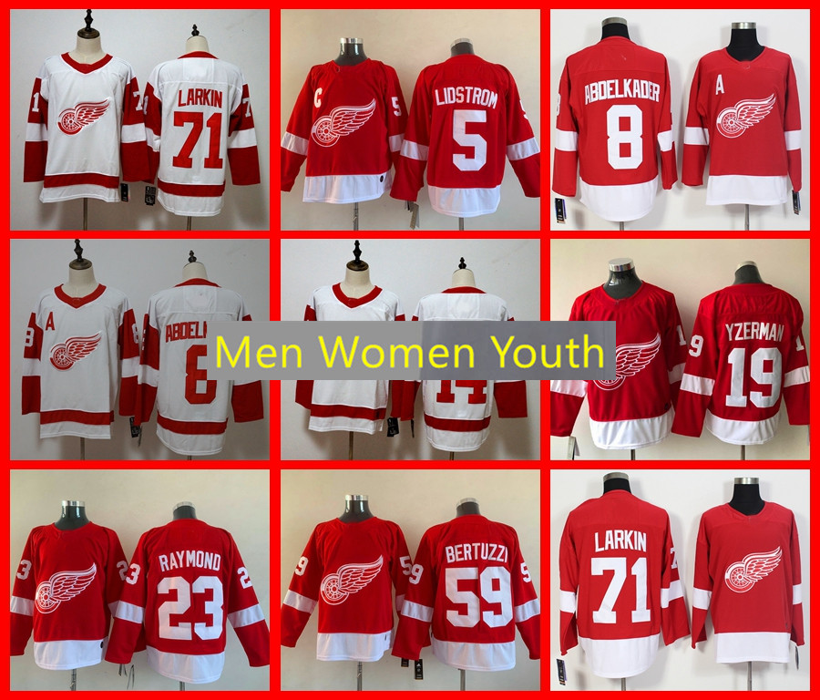 

Hockey Jerseys Detroit''Red''Wings 71 Dylan Larkin 59 Tyler Bertuzzi 53 Moritz Seider 40 Henrik Zetterberg 14 Robby Fabbri 8 Abdelkader 719, As