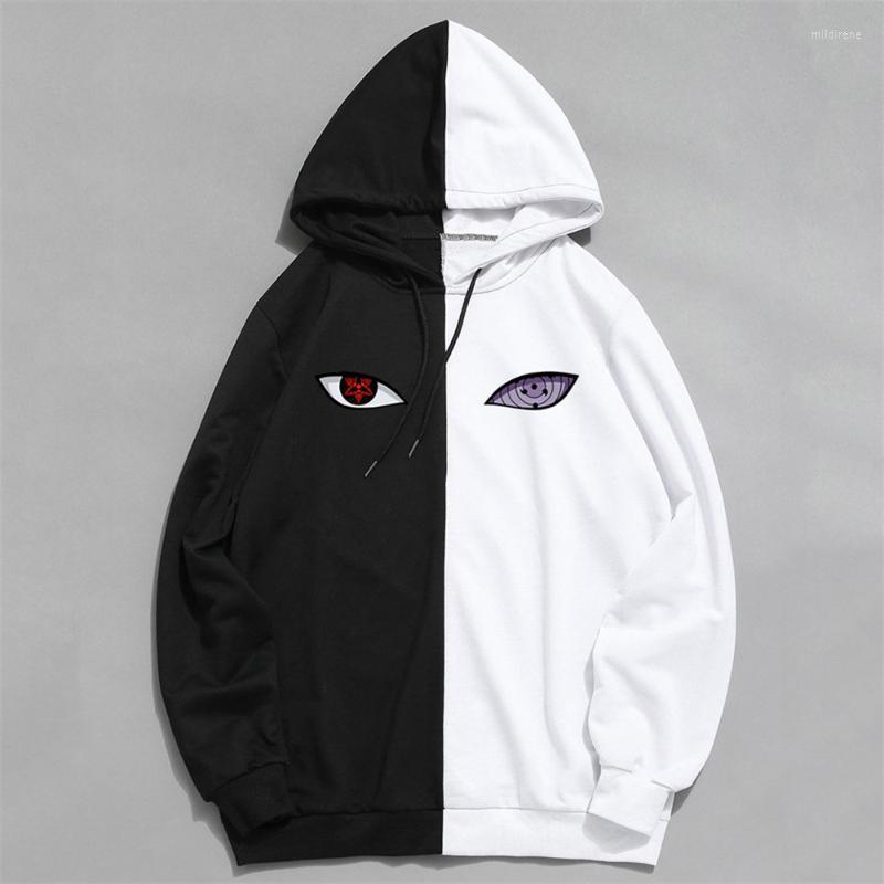 

Men's Hoodies & Sweatshirts Summer Anime Brand Printing The Sharingan Double Color Pullover Sweatshirt Harajuku Hip Hop Thin ClothingMen's M, Wy-1017