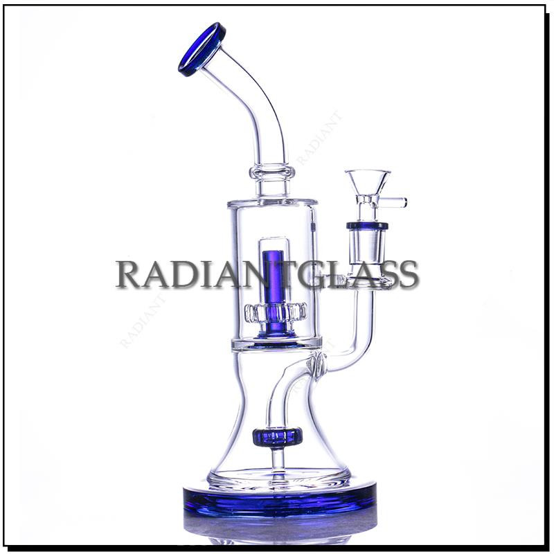 

Hookahs 10.43inc Bong bend neck Perc Bongs Glass Water Pipes
