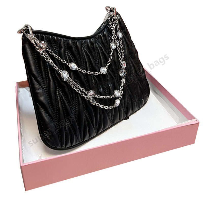 

Designer MATELASSE Nappa Bags Women Handbags Purses Chain Shoulder Bag 3 Colors Lady Fashion Tote Size 27cm, Pink