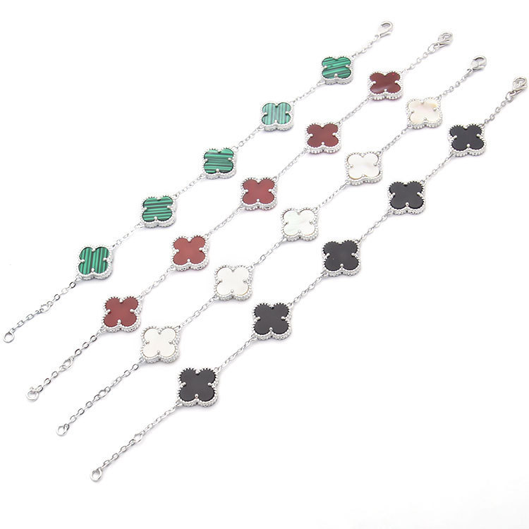 

Fashion Womens Designer Bracelet Chain Four-leaf Clover Bracelets 18K Gold Bracelets