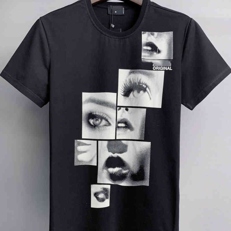 

2022 DSQ Pattern Men's Summer T shirt Pure Cotton Clothes ICON D2 tshirt O Neck Designer Short Sleeve t Shirt Fashion Print Tops Men Black White TShirts Tide DT752