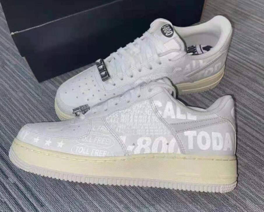 

Forces 1 Premium 1-800 Toll Free Mens Womens shoes Andd1y top Sneakers Dunks Sports CJ1631 100 Dress Shoes, White