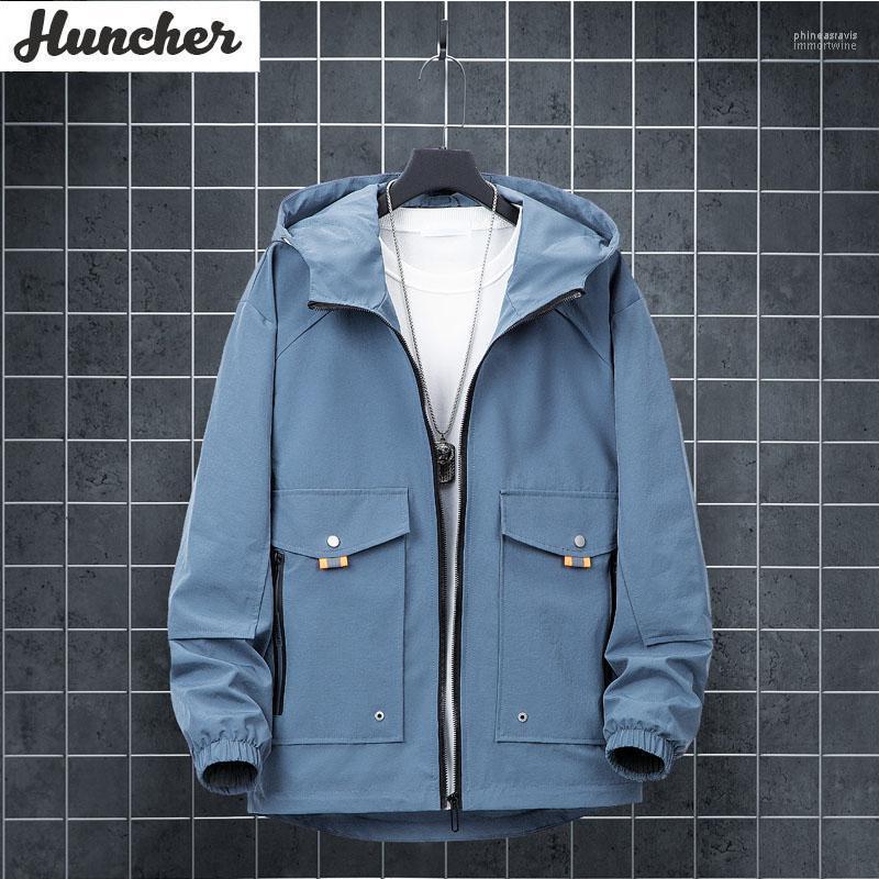 

Men's Down & Parkas Huncher Jacket Men Warm 2022 Winter Coat Side Pocket Cotton Puffer Parka Windproof Blue For Style Phin22, Blue winter jacket