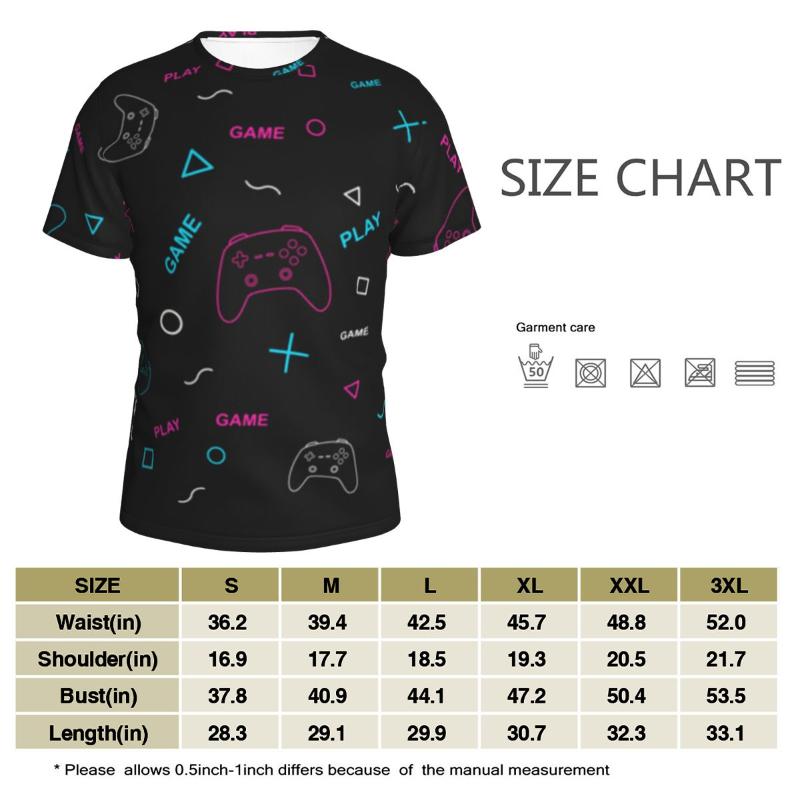 

Men' T-Shirts Playstation T Shirt Men/women Kawaii Tshirt Male Graphic T-shirt Top Tee Shirts Funny Clothing Harajuku, Black