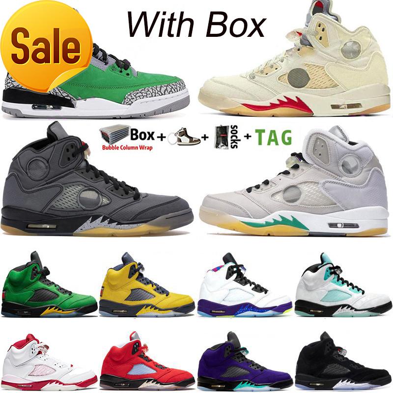 

2022 Newest With Box High Og Jumpman 5 5s Mens Basketball Shoes Sail Black Muslin White Grey Light Aqua What The 3 3s Unc Fire Red Tinker v, 23