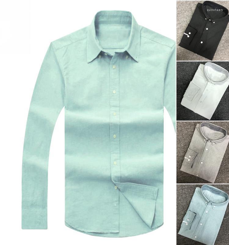

Men's Dress Shirts High Quality Homme Multicolour Small Horse Cotton Camisa Masculina Men Long Sleeve Fashion Casual Ralp ShirtsMen's QMen's, Black