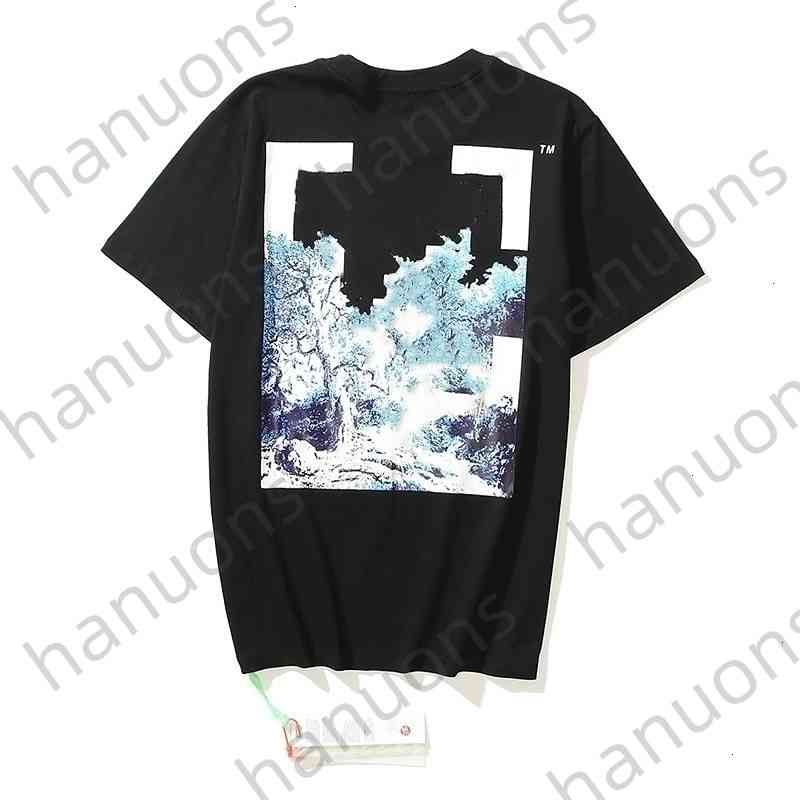 

Offs Men's t Shirts Summer Street Fashion Brand Embroidered Letters Flying Bird Short Sleeve Lovers Half Shirt Printed x the Back, 17