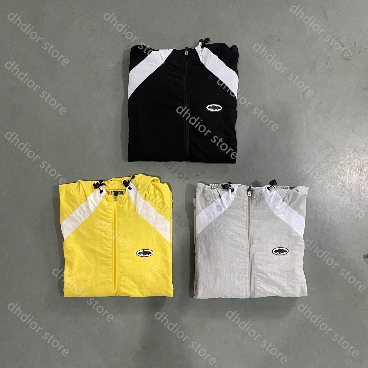 

Reflective Jacket Sun Rain Trench Coat Hoodie Trapstar Same Style tracksuit Men Sportswearr Luxury Design Trend Jackets Patchwork High Quality 3 Colors Available, Extra shipping only