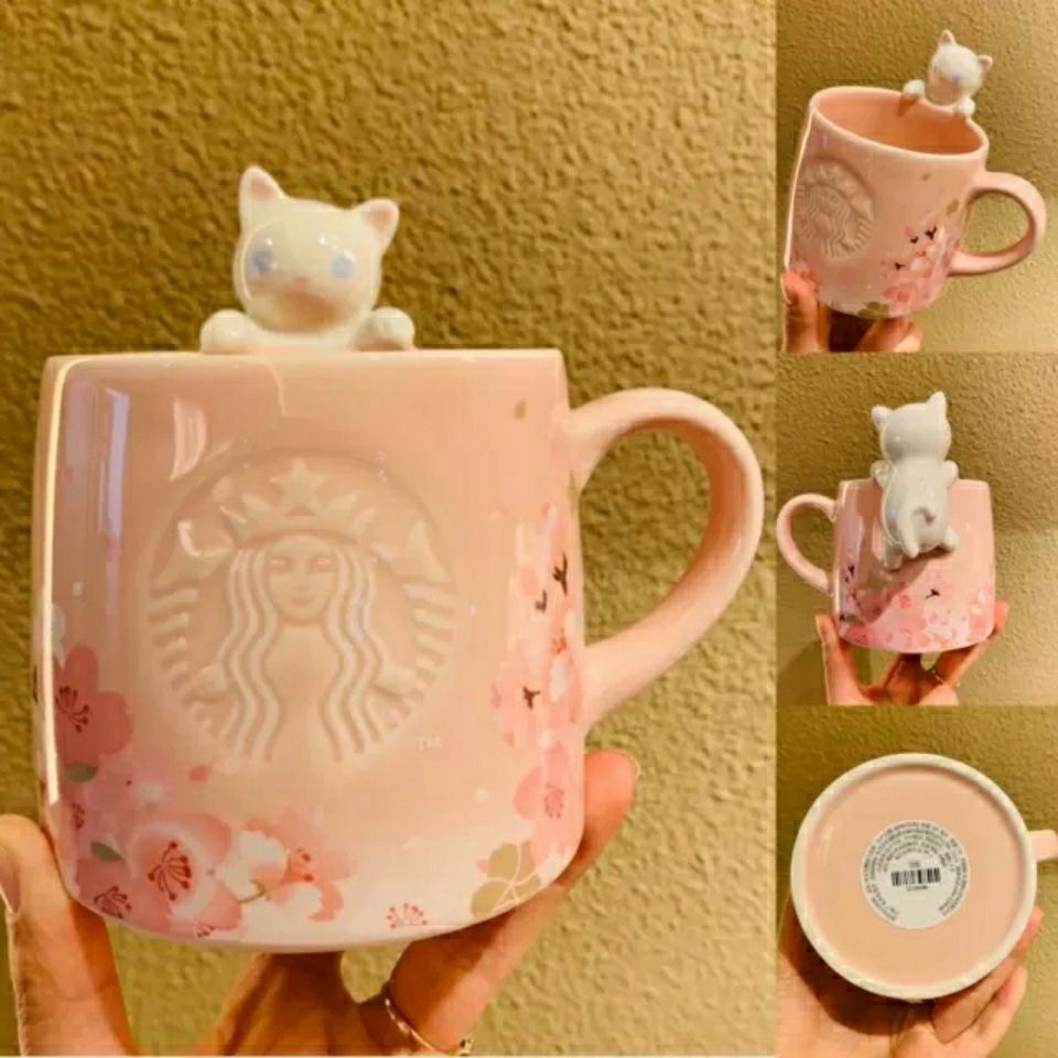 

The latest 12oz Starbucks ceramic mug, bronze seal Starbucks Coffee Cup in various styles, supports customized logo, Write color after purchase