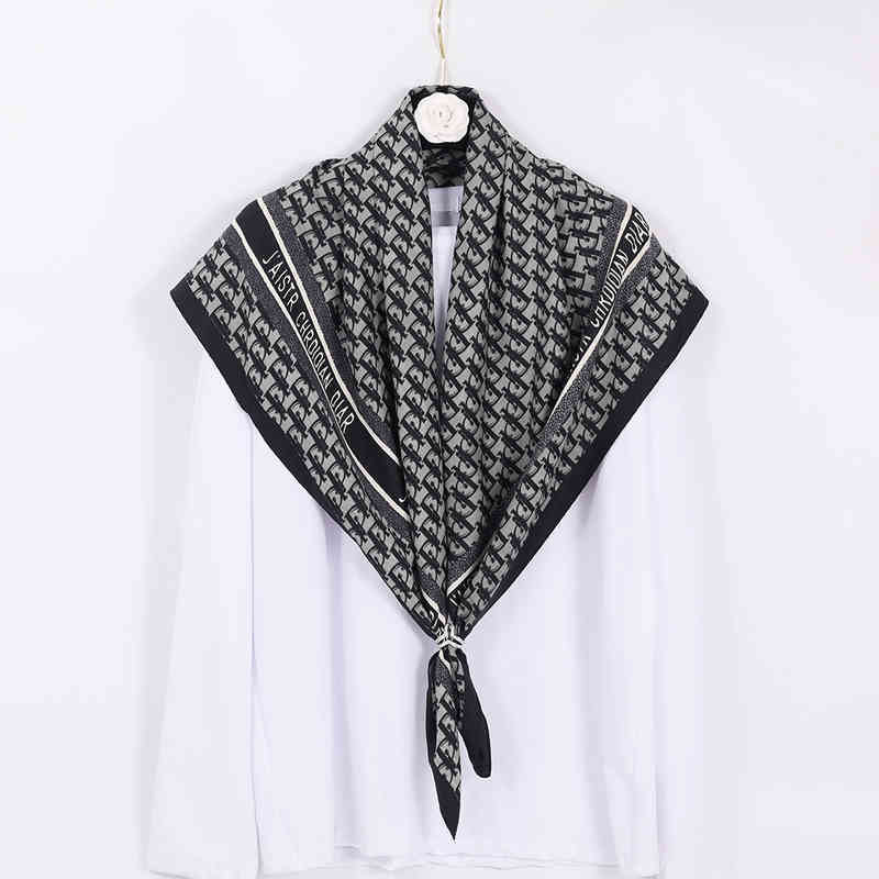 DT8T Women's new summer lotus leaf collar Cape hooded silk scarf pearl shade multifunctional fashion Baotou hat d letter blue