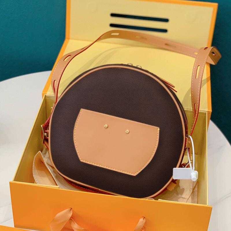 

GGG GM series round mini shoulder bag ladies r messenger chain original box, Brown