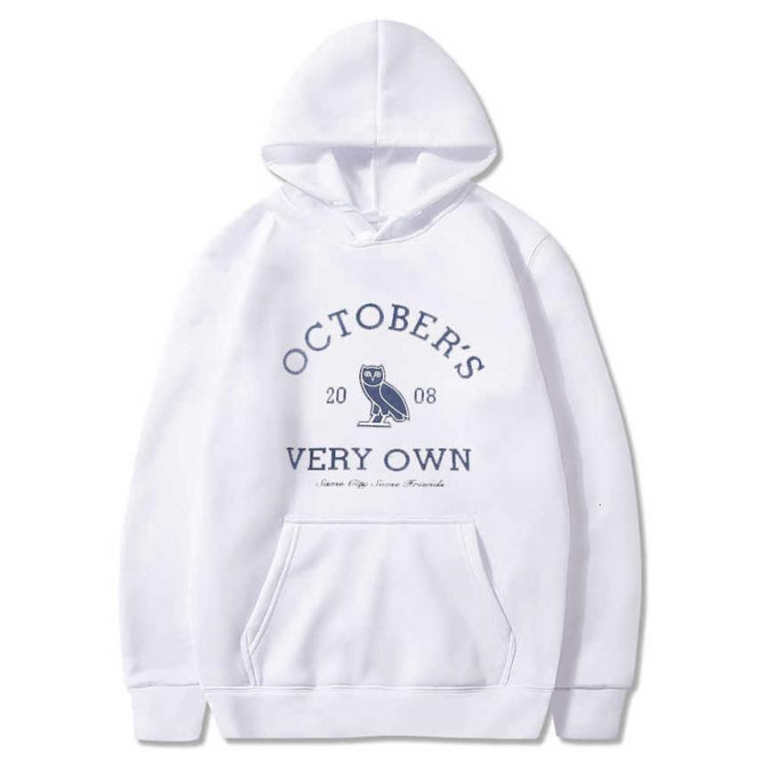 

Men's Hoodies Women Autumn Ovo Long Sleeve Patchwork Hoodie Sweatshirts Fleece Streetwear Harajuku Hip Hop Sudaderas Hombre X287x, Black