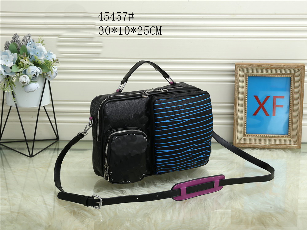 

Men Women briefcase Business shoulder bag Cross Body fashion Work package messenger bags classic with dust school bookbag luxury backpacks, 17