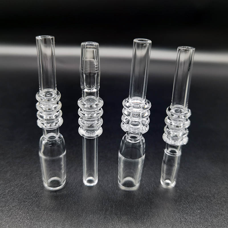 

Water Pipe Quartz Tip Smoking Accessories 10mm 14mm 18mm Joint Size Nectar Collector Dab Straw Drip Tips Domeless Quartzs Nail With Keck Clips Glass Bongs