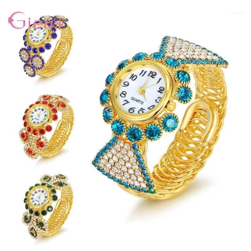 

Wristwatches Women Round Full Rhinestone Bracelet Watch Multiple Color For Choose Ladies/Kids Wrist Wristwatch Clock Gift Valentiristwatches, Red
