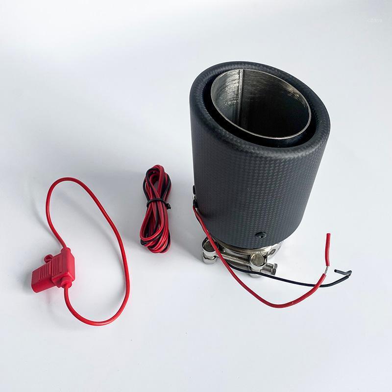 

Manifold & Parts Car Exhaust Tips Muffler Pipes Carbon Firber Edge Curl Outlet 12V PowerManifold