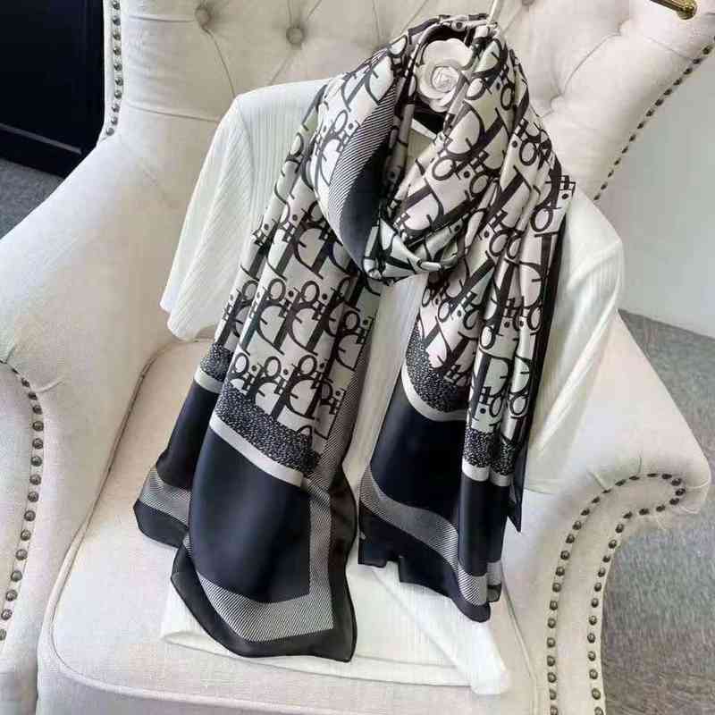 Z0HM Women's new summer lotus leaf collar Cape hooded silk scarf pearl shade multifunctional fashion Baotou hat d letter blue