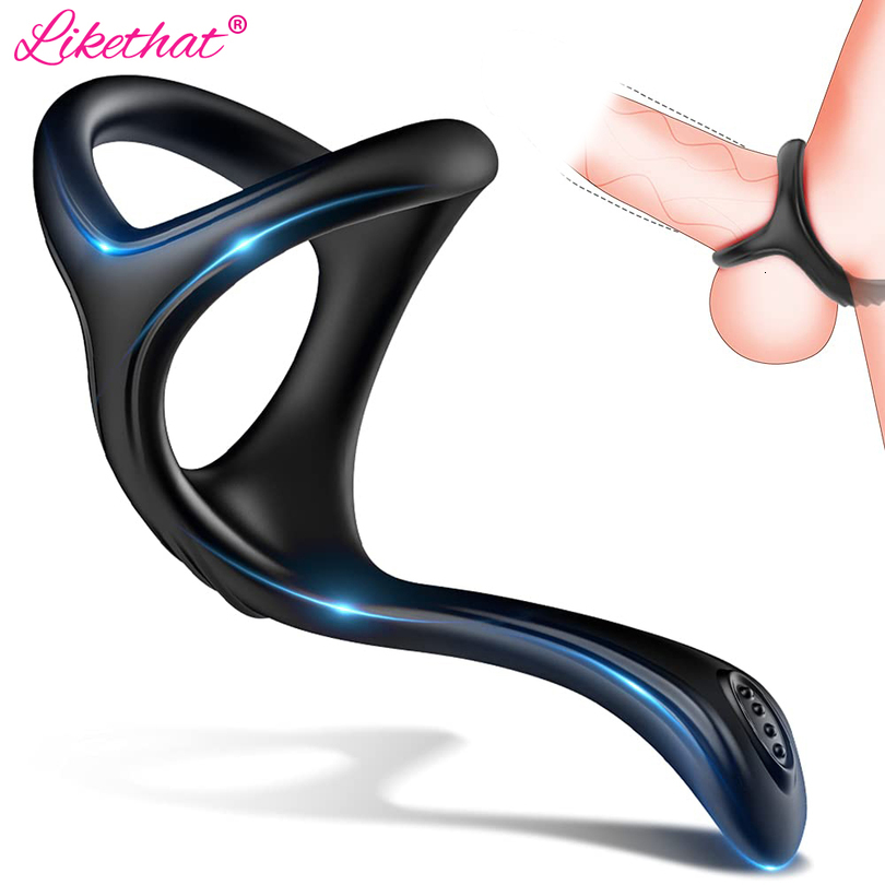 Delayed Penis Ejaculation Massager Toys Sex Ring Cock for Men Chastity Cage Toy Couple Cockring Dick Enlarger s Men's Masturbator-image-770389323