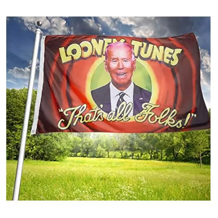 

Looney Tunes That's All Folk Biden 3X5FT Flags Outdoor 150x90cm Banners 100D Polyester High Quality Vivid Color With Two Brass Grommets