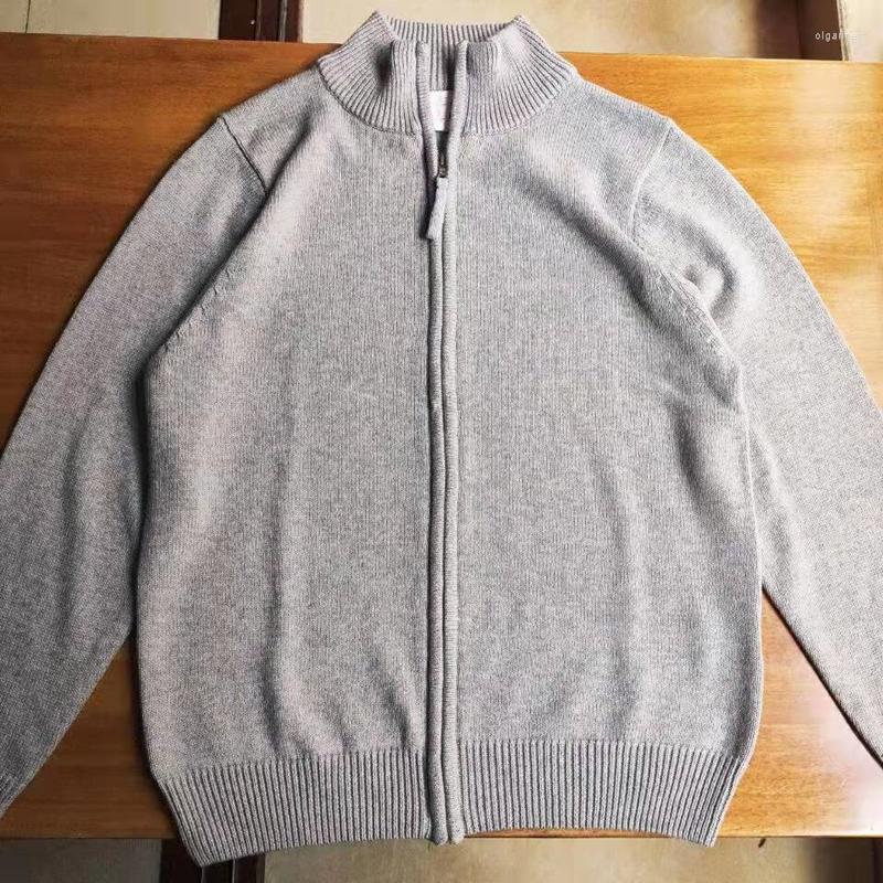 

Men's Sweaters 0.5Cotton Knitted Sweater With Zipper For Men High Quality Jersey Autumn And WinterMen's Olga22