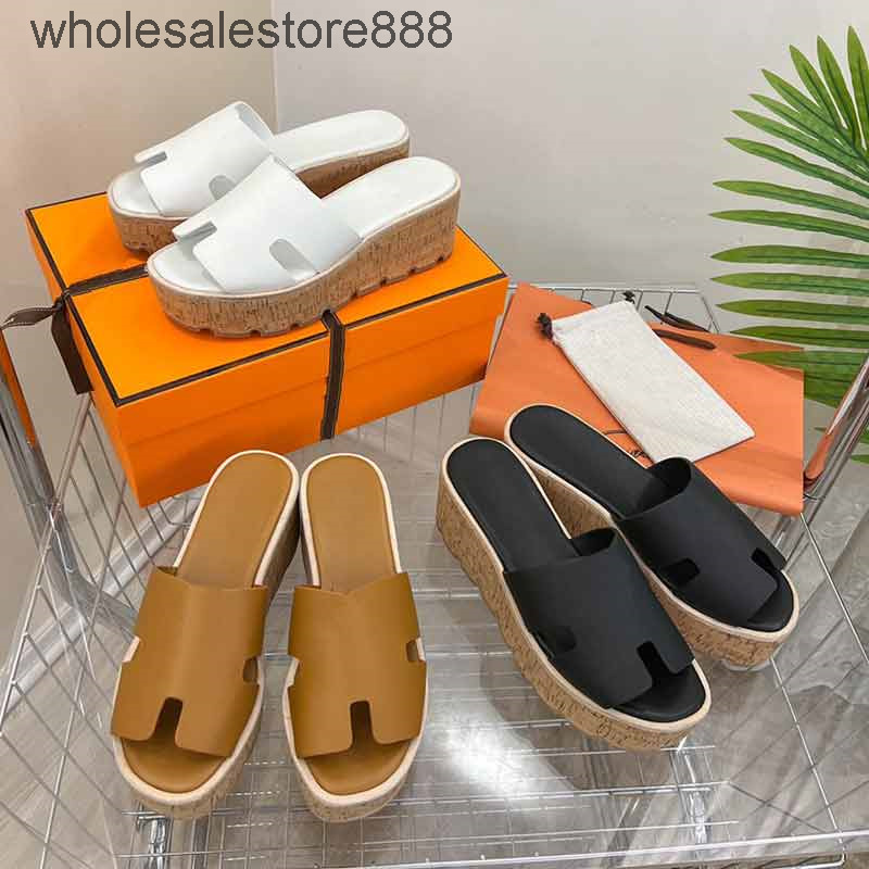 

Designer Epopee Slippers Straw woven Sandals High Heels H Sandal Fashion Wedge Heel Women Slipper Slides Summer Classic Legend Sandal Flat