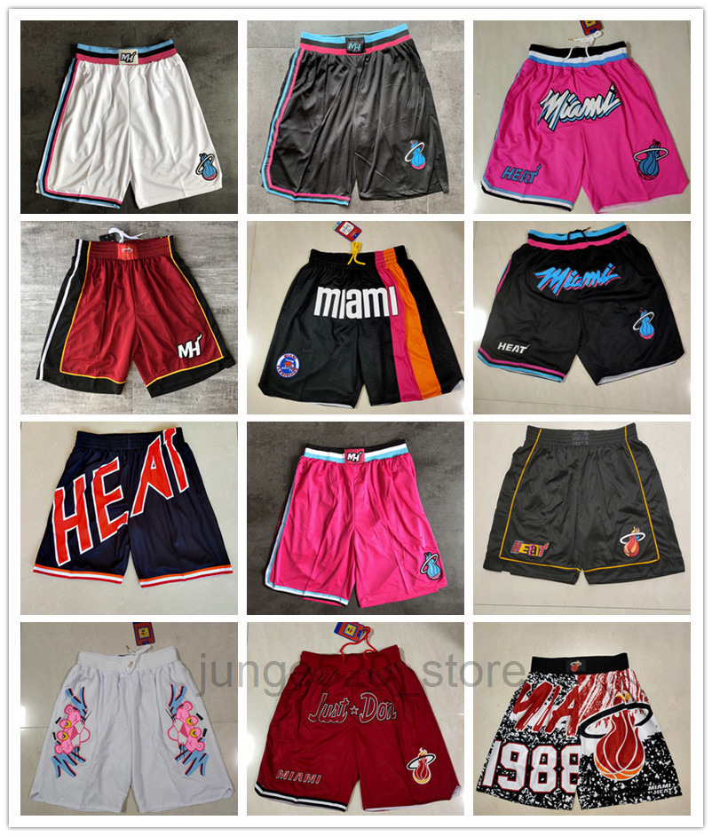 

2022 Miami''Heat''men Retro Basketball''nba''Shorts pocket, Color