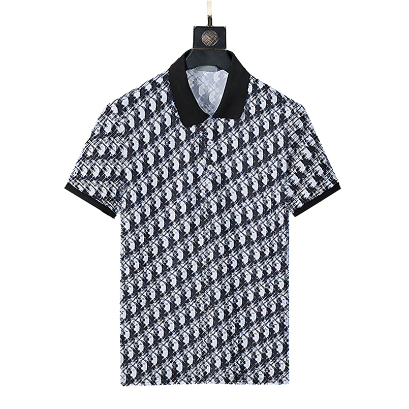 

Mens Designer Polo Shirt Fashion High Quality Men Polos Shirts Print Casual Short Sleeve T-Shirts Turn-Down Collar Tops Clothing, 01