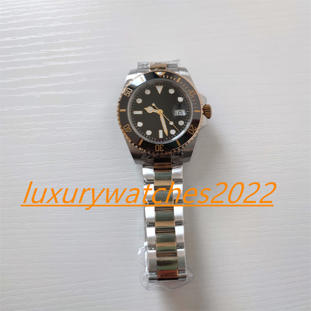 

MP Fatory Waterproof Men's Watch 40mm 126613 Stainless Steel Yellow Gold Automatic Movement Mechanical Two Tone Sapphire Luminous Wristwatch Original Box, Watch with waterproof