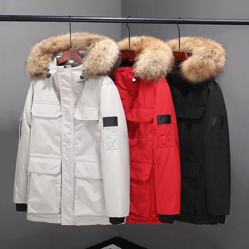 

Designer Mens Jackets Winter Down Coat Top Men's Fashion Parka Waterproof Windproof Premium Fabric Thick Cape Belt Thermal Jacket Coat