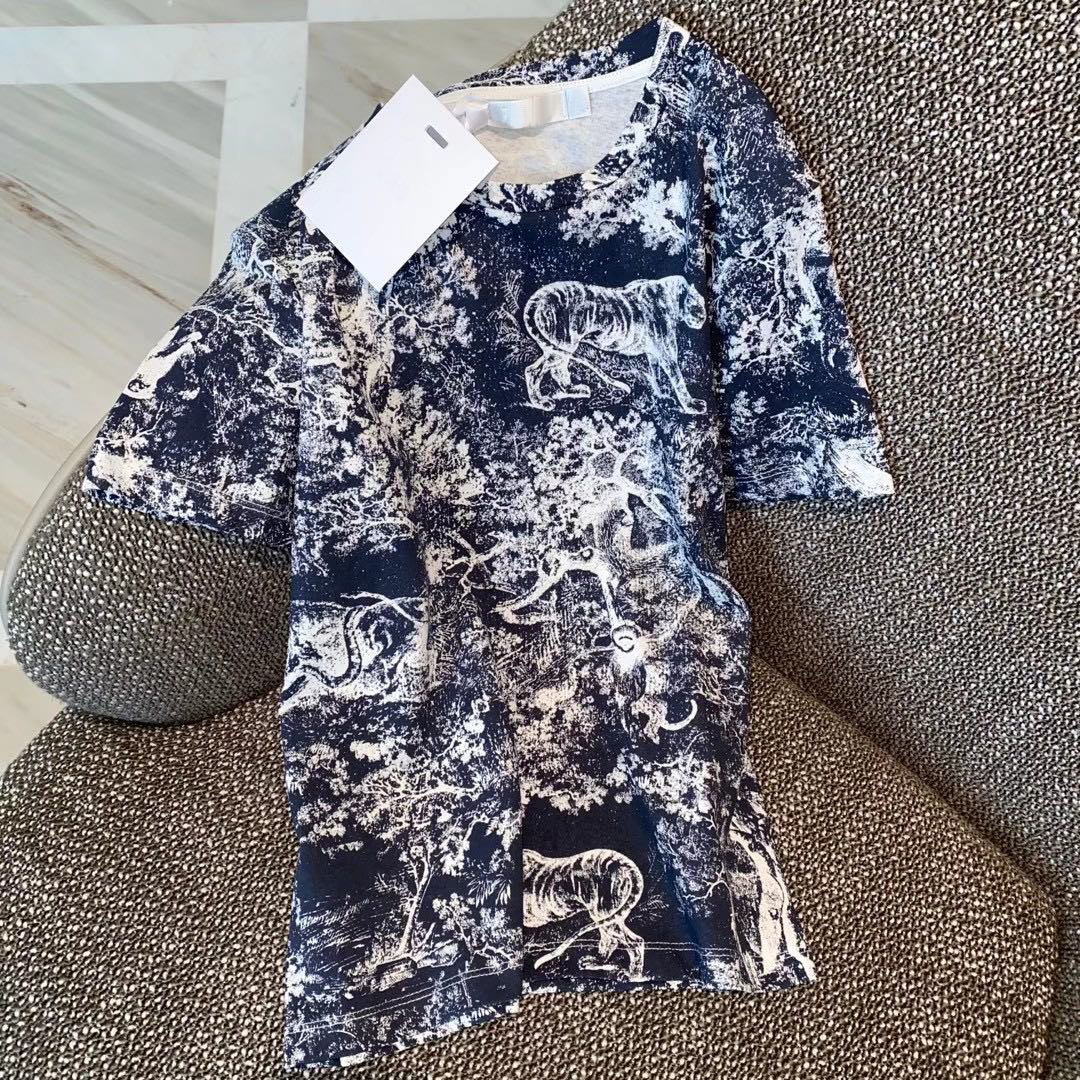 

2022 Designer Women' T-Shirt summer fashion polo shirt classic print slim fit breathable high quality lady short sleeves Size -L, Make up for price