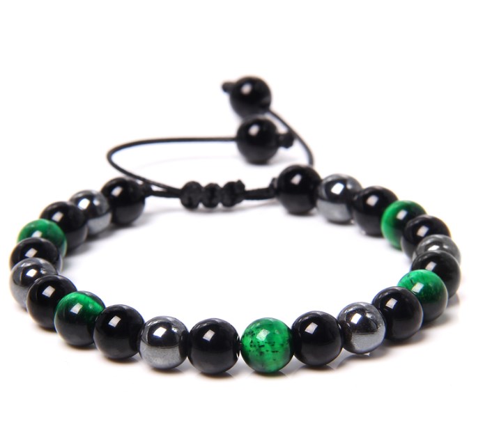 

8mm Colorful Natural Tiger Eye Stone Beads Bracelet Round Gem Stone Beaded Energy Bracelet Buddha Jewelry for Women Men srg2q