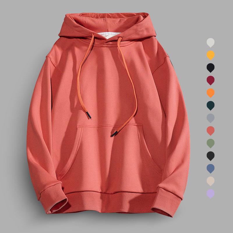

Men' Hoodies & Sweatshirts Sportswear Men Women Cotton 360g Thick Fleece Oversize Solid Color Dropped Shoulder Hooded OutwearMen, Black