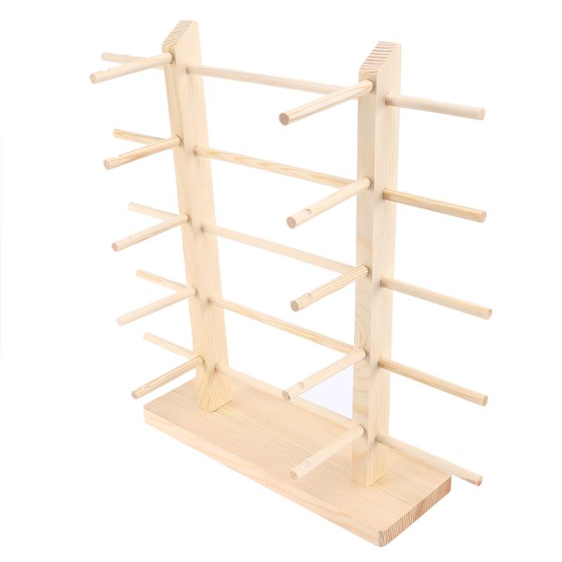 

Fashion Sunglasses Frames -Double Row Display Stand Glasses Wooden Shelf