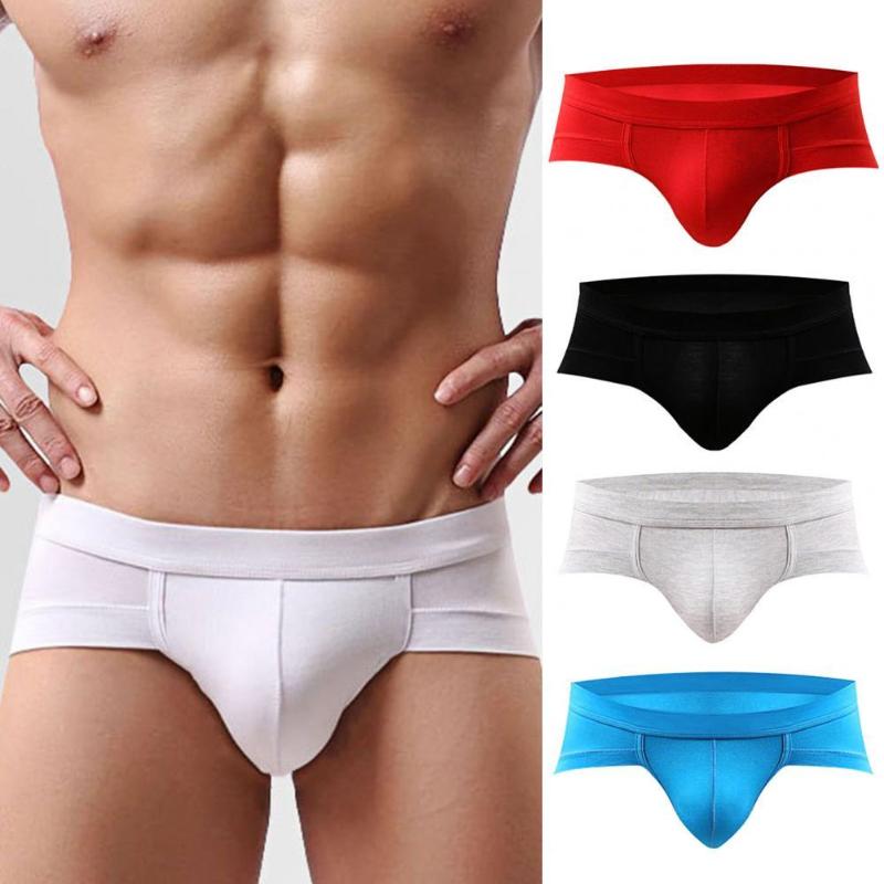 

Underpants Soutong Light Breathable Low Rise Sexy U-Convex Men Briefs Fashion Underwears, Grey