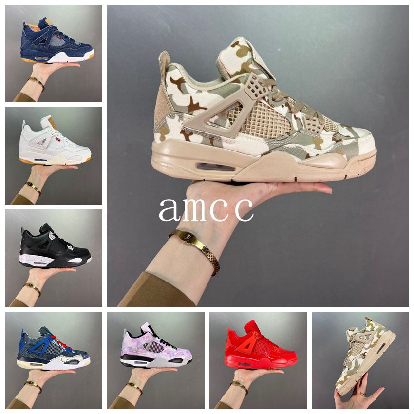 

2022 High Quality men women basketball shoes 4 4s Retro 11Lab4 Red Thunder Sail Black Cat White Oreo Pure Money Infrared Zen Master mens casual sneakers without box