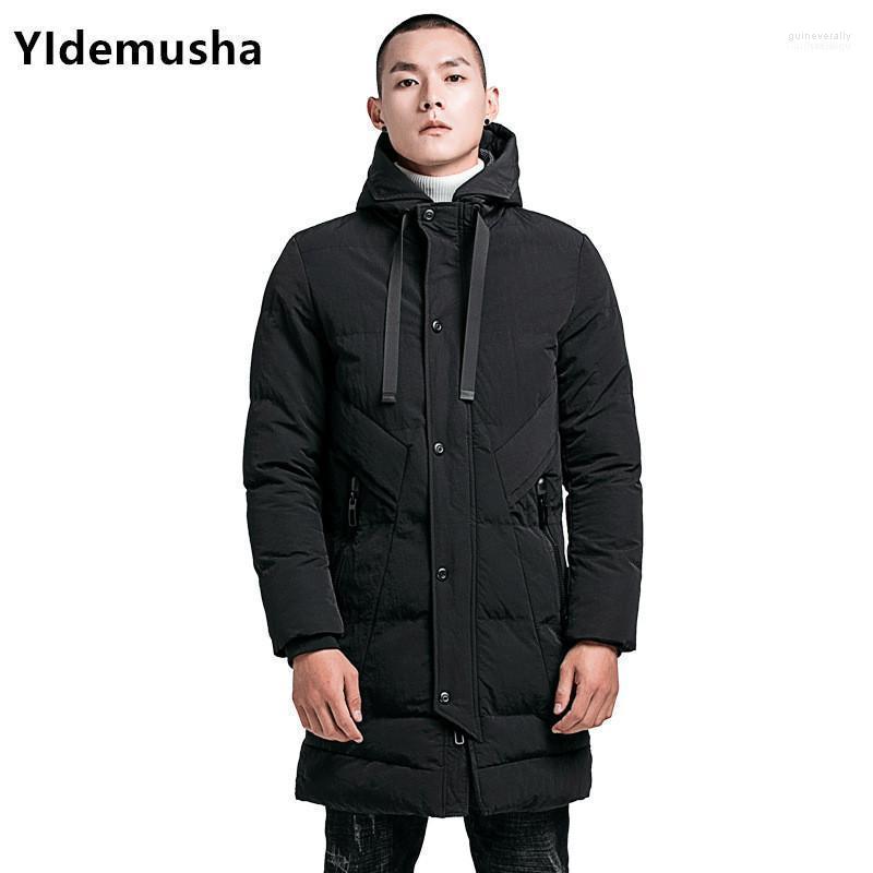 

Men's Down & Parkas Long Style Men Winter Jacket Coat For Hooded Thick Cotton-Padded Mens Parka Male Fashion Casual Coats1 Guin22, Black