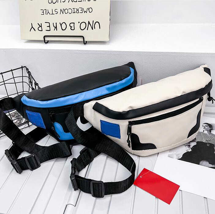 

Unisex Waist Bag Fanny Pack Street Style Chest Bags Hip Hop Packs Fashion Waterproof Pu Leather Phone Shopping Bag, Mix color:
