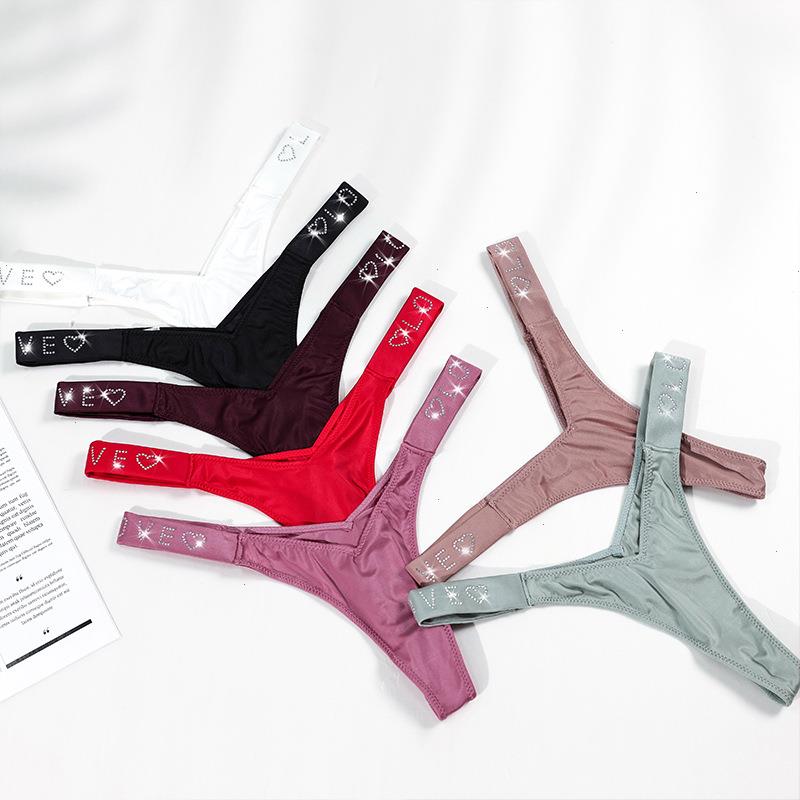 

Sexy High Fork Fashion Panties T-pants Fitness Hip Lifting English Letter Elastic Trendy T-shaped Underwear Women, Color2