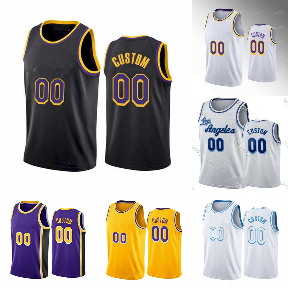 

75th Mens Womens Youth Los Angeles''Lakers''1 Trevor Ariza 4 Rajon Rondo 39 Dwight Howard 10 DeAndre Custom Basketball Jersey, Color