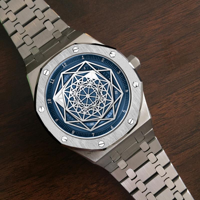 

Wristwatches DIDUN Watch Men Automatic Mechanical Dress Business Sport Luminous Wristwatch 30m Waterresistant, Big sbl