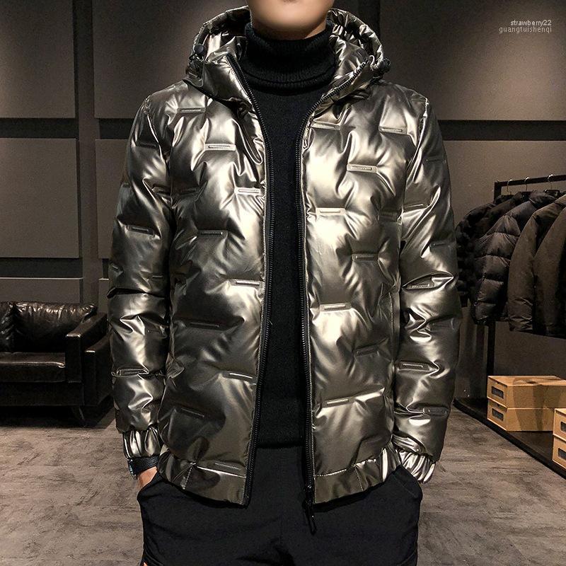 

Men's Down & Parkas Winter Jacket Men Thick Warm Ultralight 80% White Duck Coat Male Hooded Mens Clothing Casual Outwear Stra22, Black