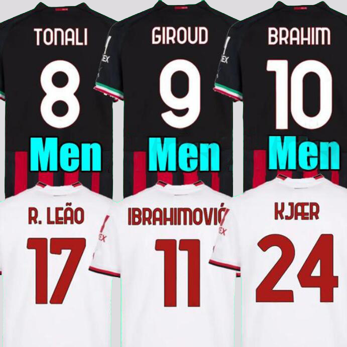 

2022 soccer jersey GIROUD TOMORI IBRAHIMOVIC football shirt 22 23 TONALI BENNACER REBIC Camiseta de futbol ROMAGNOLI LEAO Ac Milans men jerseys top 2023, 22-23 home men