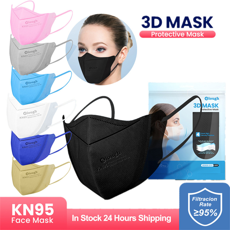 

Disposable KN95 certified mask 3D three-dimensional steel print thin breathable dustproof double melt blown face masks